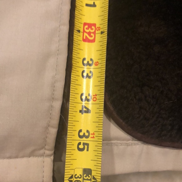 VINTAGE LAKE FOREST MENS FAUX FUR LINED COAT LIGHT BROWN SIZE 40 - Picture 14 of 16